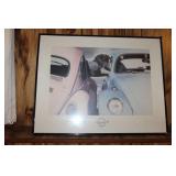 Andre Jewell Framed Art Print Featuring Classic Cars