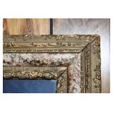 Vintage Framed Portrait of Woman with Yellow Roses