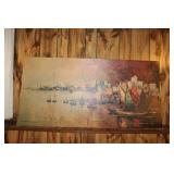 Harry Winkler Original Canvas Painting with Nautical Theme