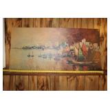 Harry Winkler Original Canvas Painting with Nautical Theme