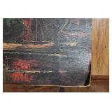 Harry Winkler Original Canvas Painting with Nautical Theme