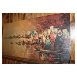 Harry Winkler Original Canvas Painting with Nautical Theme