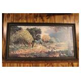 Framed Peter R. Baker Landscape Oil Painting