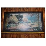 Framed Peter R. Baker Landscape Oil Painting