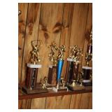 Collection of Bowling Trophies and Awards