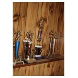 Collection of Bowling Trophies and Awards