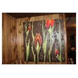 Large Floral Oil Painting on Canvas