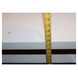 White Rectangular Coffee Table with Shelf