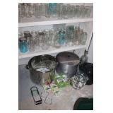 Home Canning and Preserving Kit with Jars, Lids, and Pots