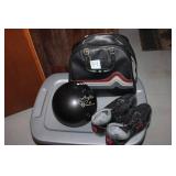 Bowling Set with Amflite Magic Line Bowling Ball, Brunswick Shoes, and Leather Bag