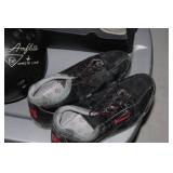 Bowling Set with Amflite Magic Line Bowling Ball, Brunswick Shoes, and Leather Bag