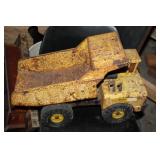 Vintage Tonka Mighty Dump Truck with Rusted Patina