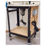 Rolling Router Table with Rockler Fence and Porter Cable Router