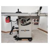 Awesome Steel City 10 inch Industrial Iron Cabinet Saw on a Rolling Base