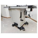 Awesome Steel City 10 inch Industrial Iron Cabinet Saw on a Rolling Base