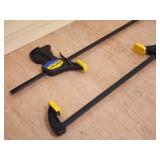 Set of Woodworking Quick-Grip Clamps