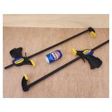 Set of Quick Grip Woodworking Clamps