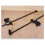 Set of Quick Grip Woodworking Clamps