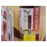 (5) Assorted Porter Cable Router Bits
