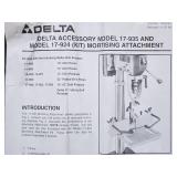 Delta Drill Press Mortising Attachment Kit