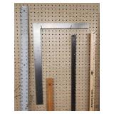 Assorted Carpenters Levels and Measuring Accessories