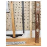 Assorted Carpenters Levels and Measuring Accessories