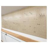 (2) 4ft x 8ft Peg Board with Hooks