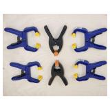 (6) Assorted Hand Clamps