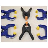 (6) Assorted Hand Clamps