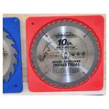 4 Assorted 10 inch Woodworking Saw Blades