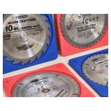 4 Assorted 10 inch Woodworking Saw Blades