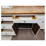 (3) Pc Garage Workbench and Upper Cabinets