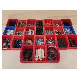 (24) Storage Bins with Contents