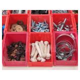 (24) Storage Bins with Contents