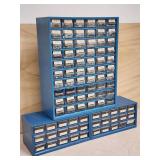 (3) Storage Organizers with Contents