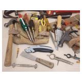 (2) Tool Belts with Assorted Hand Tools