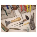 (2) Tool Belts with Assorted Hand Tools