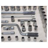 Large Assortment of Assorted Size Ratchets, Sockets and Tools