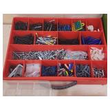 (7) Assorted Storage Bins with Contents