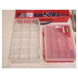 (7) Assorted Storage Bins with Contents