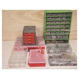 (7) Assorted Storage Bins with Contents