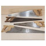 (4) Assorted Hand Saws
