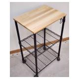 Rolling Kitchen Accent Table
