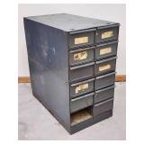 Machinist Metal Storage Cabinet with Contents