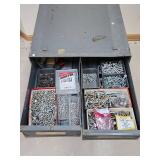 Machinist Metal Storage Cabinet with Contents