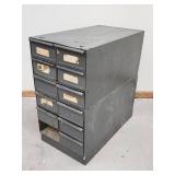 Machinist Metal Storage Cabinet with Contents