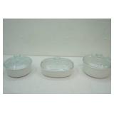 Corning ware Crocks with Lids (3ct)