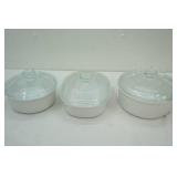 Corning ware Crocks with Lids (3ct)