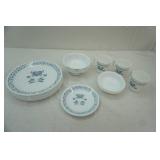 Corelle Dish Set Blue Hearts