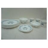 Corelle Dish Set Blue Hearts